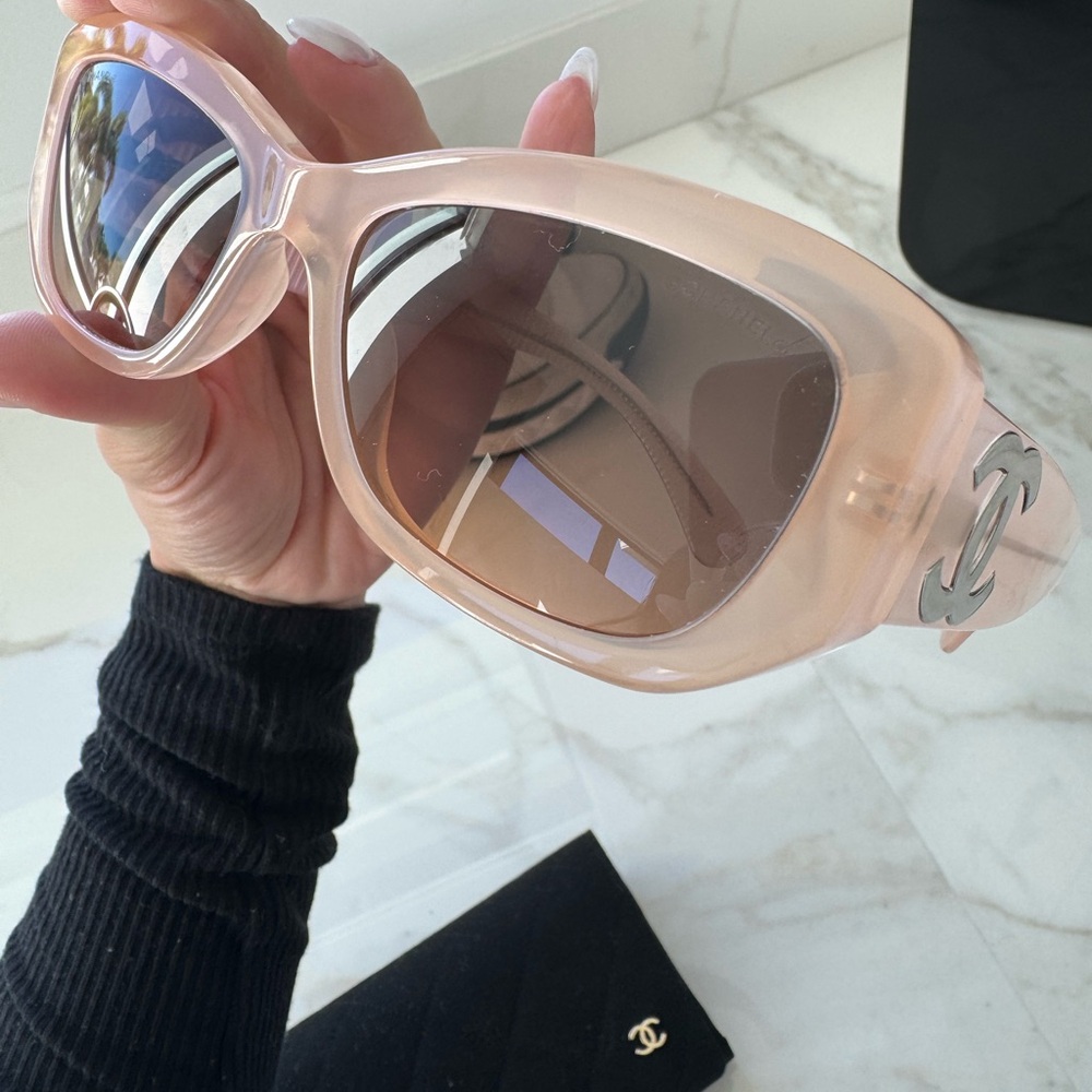 Chanel Rectangle Sunglasses 55mm - Picture 4 of 6